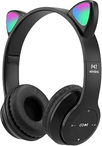 [1010076] هيدفون واير ليس Cat ear P47M